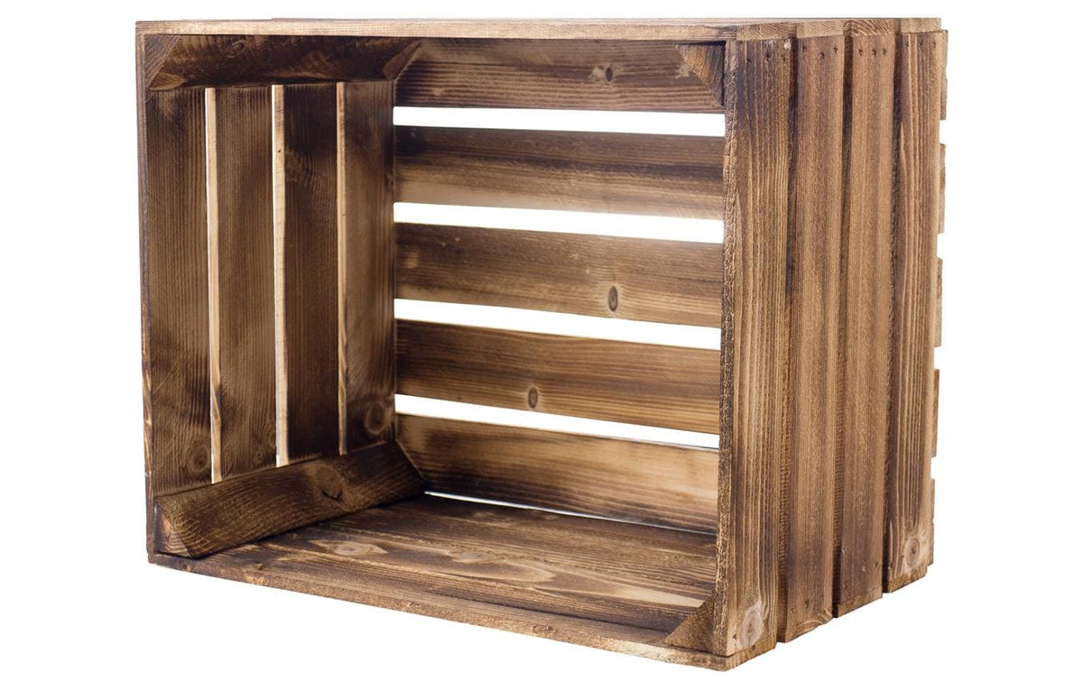 Holz Zollhaus, Holzharasse Vintage geflammt