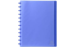 Exacompta | Sichtbuch A4 Blau/Transparent | 30 Hüllen herausnehmbar, Polypropylen
