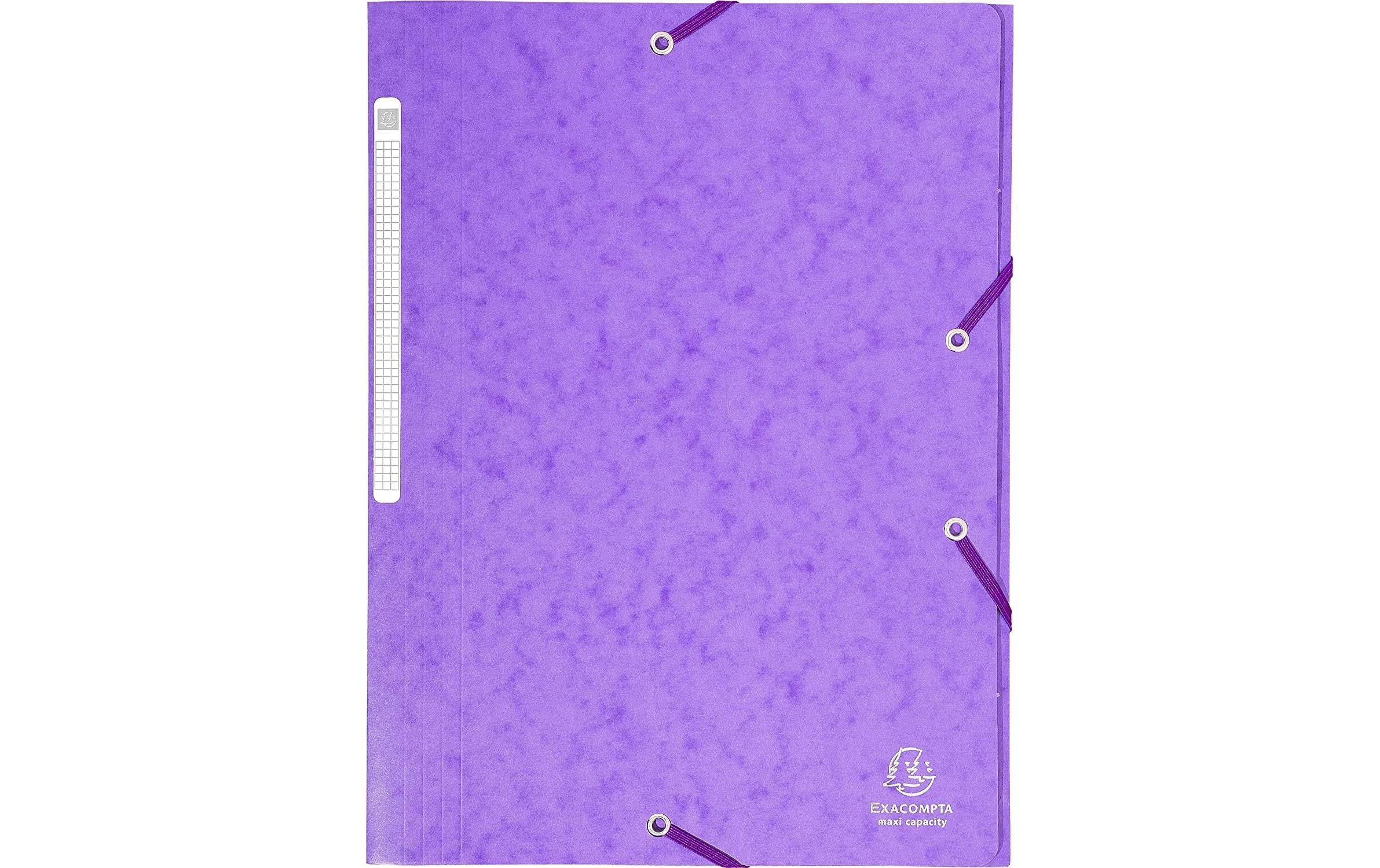 Exacompta Gummibandmappe A4 Maxi Violett