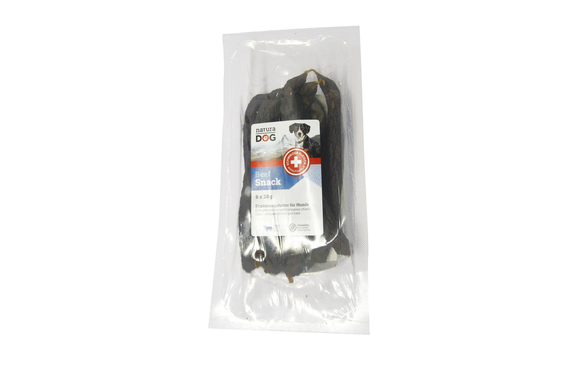 naturaDog, Leckerli Beef Snack, 8 x 20g
