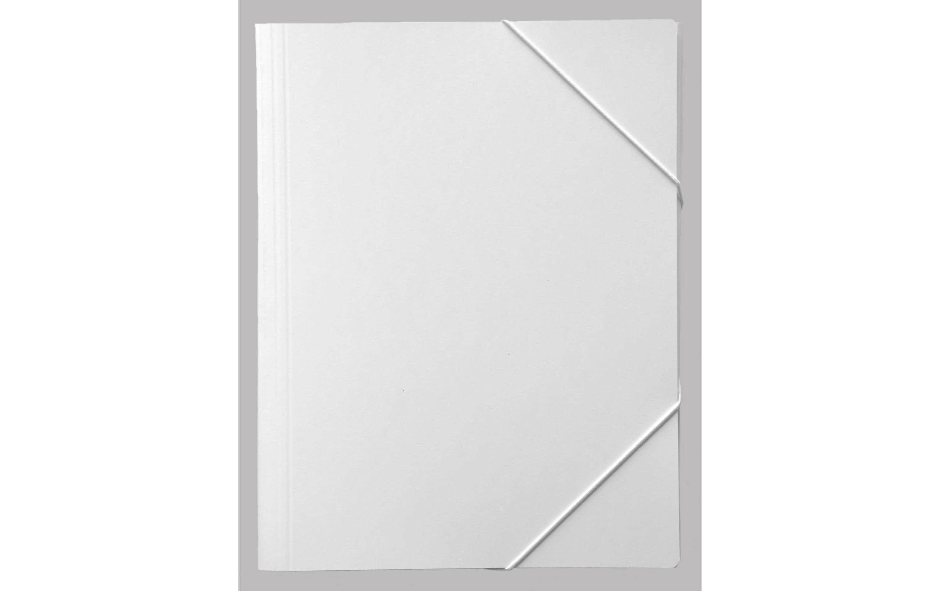 EROLA, Gummibandmappe Pressspan A4 Weiss, 1