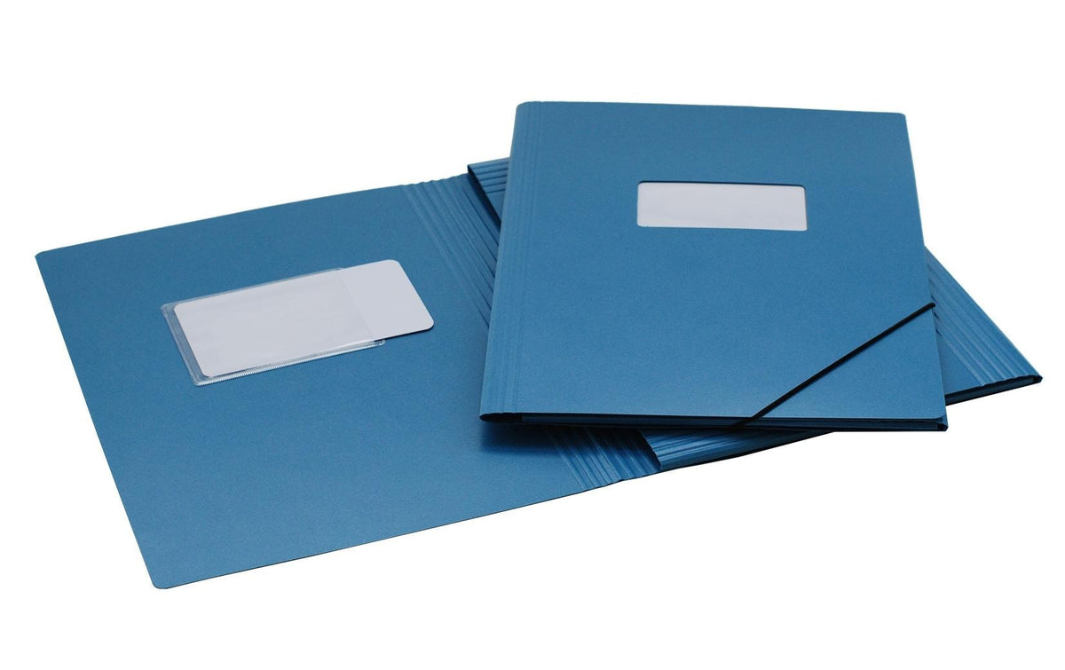 EROLA, Gummibandmappe Pressspan A4 Blau