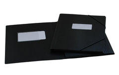 EROLA, Gummibandmappe Pressspan A4 Schwarz