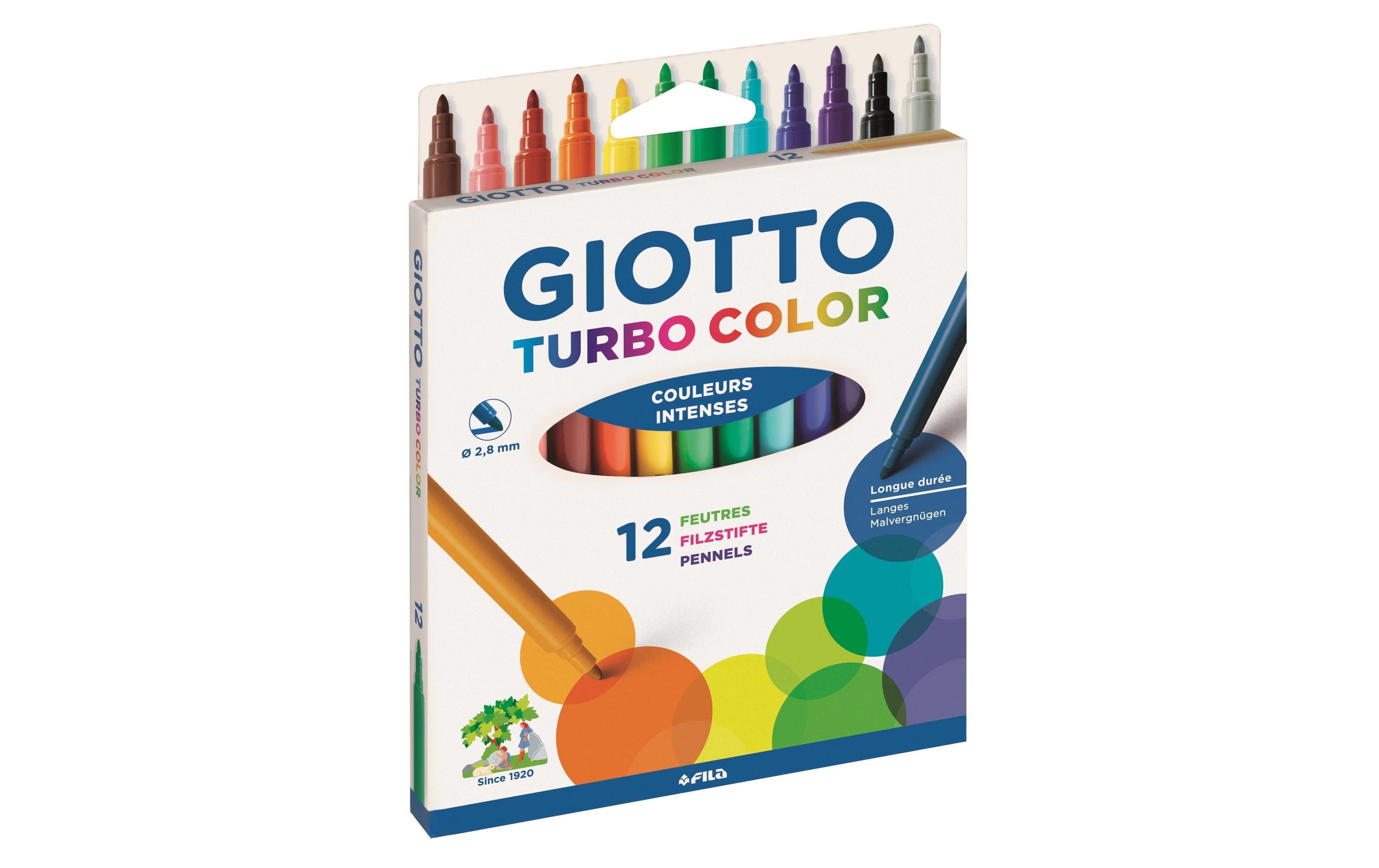 Giotto, Filzstift Turbo Color Mehrfarbig 12