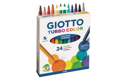 Giotto, Filzstift Turbo Color Mehrfarbig 24