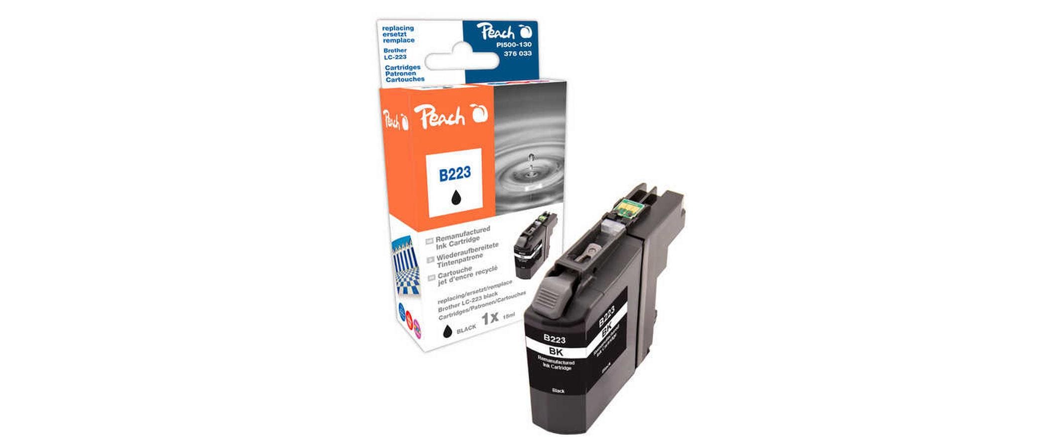 Peach, Tinte Brother LC-223 Black