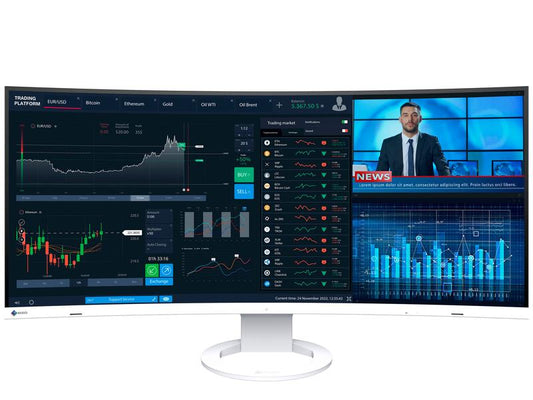 EIZO | EV3895-Swiss Edition 37.5 weiss | 3840 x 1600, 24:10, Curved Display