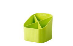 HAN | Stiftehalter Re-Loop Gelbgrün | 4 Fächer, recyceltes Material, lemon