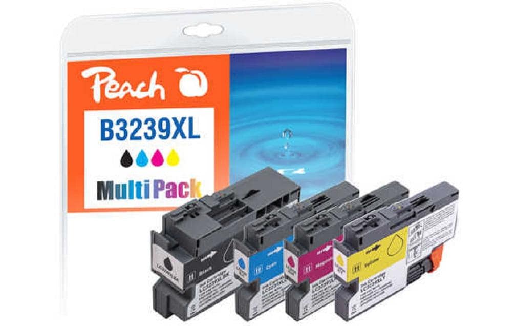 Peach, Tinte Brother LC-3239XL BK, C, M, Y