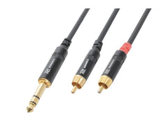 PD Connex | CX84-1 | Audiokabel 6.3 Klinke - 2x Cinch, 1.5m