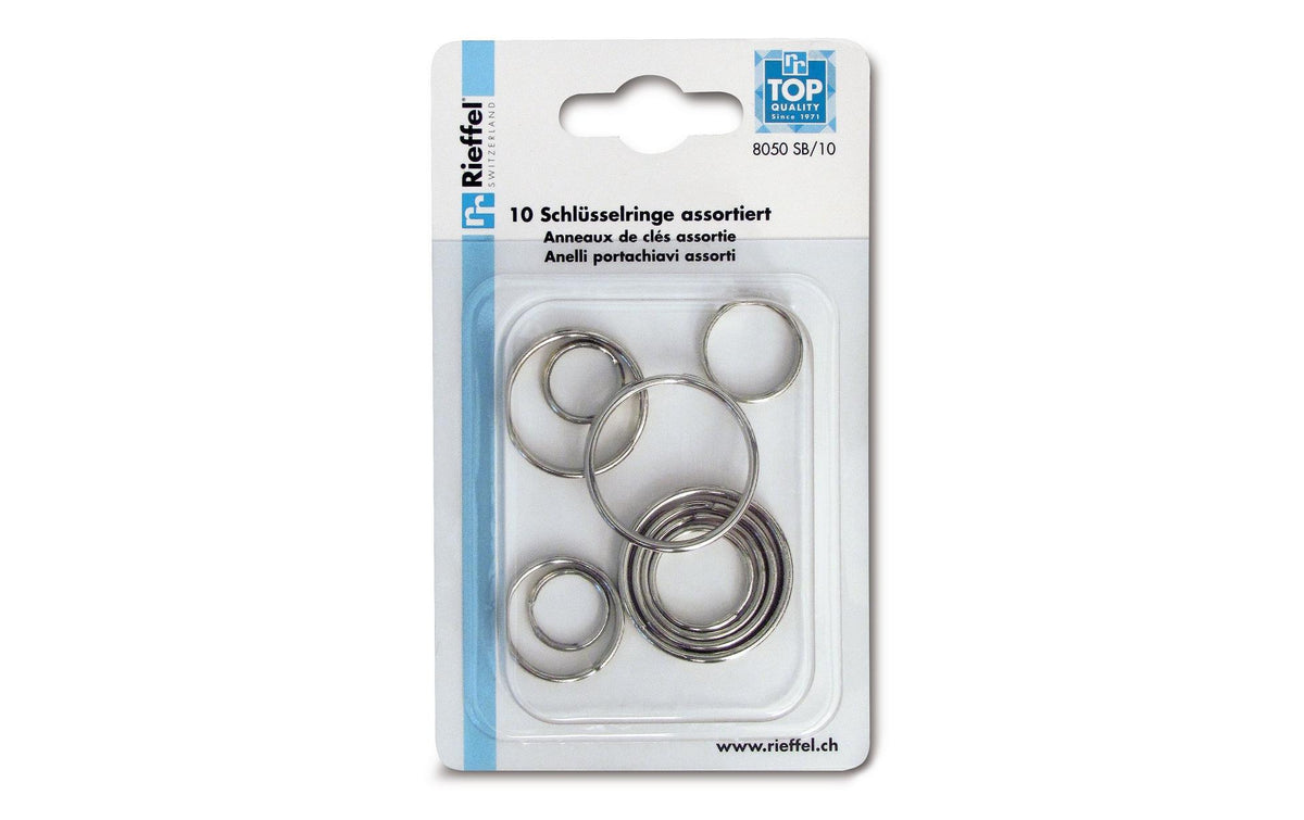 Rieffel Schlüsselringe 10 Stück