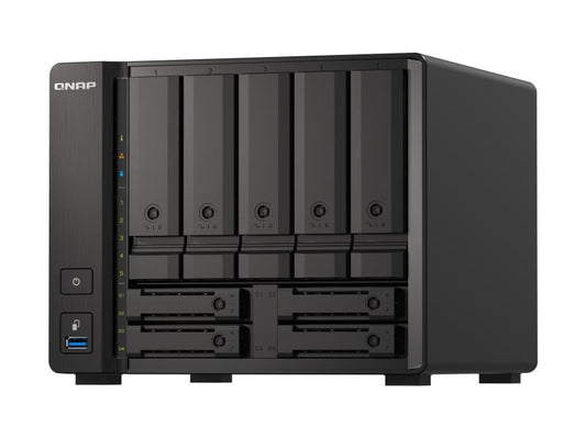 QNAP | NAS TS-h973AX-32G, 9-bay | AMD Ryzen, 5 x 3.5-inch + 4 x 2.5-inch