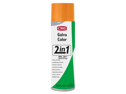 CRC | GALVACOLOR 2011 Tieforange Farb | Schutzlack&Grundierung 2in1,matt Spr.500ml