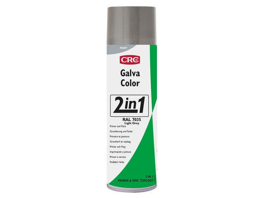 CRC | GALVACOLOR 7035 Lichtgrau Farb | Schutzlack&Grundierung 2in1,matt Spr.500ml