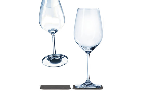 Silwy | Kristallgläser, 2er-Set | 2 Metall-Nano-Gel-Pads, Wein