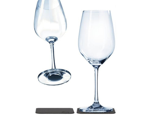 Silwy | Kristallgläser, 2er-Set | 2 Metall-Nano-Gel-Pads, Wein