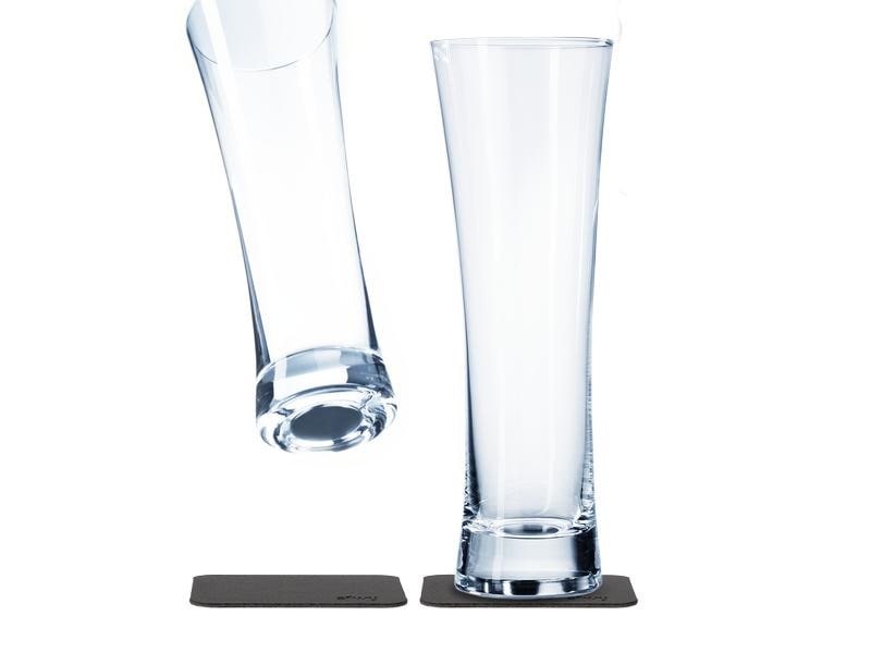 Silwy | Kristallgläser, 2er-Set | 2 Metall-Nano-Gel-Pads, Bier