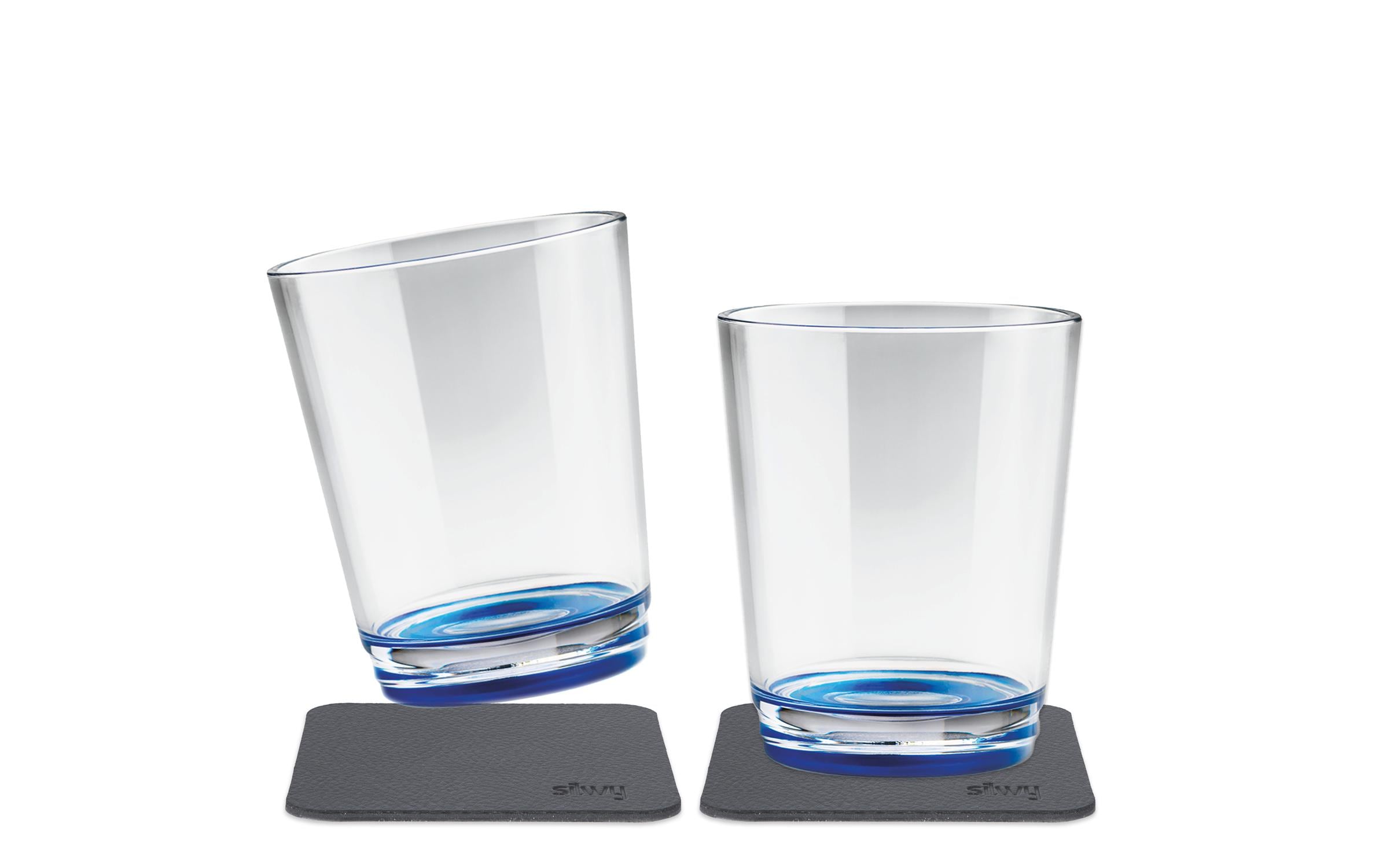 Silwy, Outdoor-Becher Lui Blue 2er-Set magn
