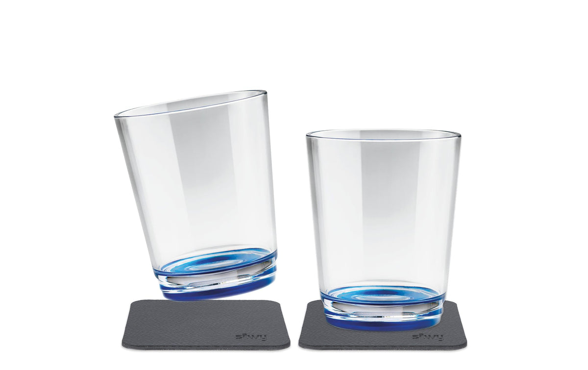 Silwy, Outdoor-Becher Lui Blue 2er-Set magn