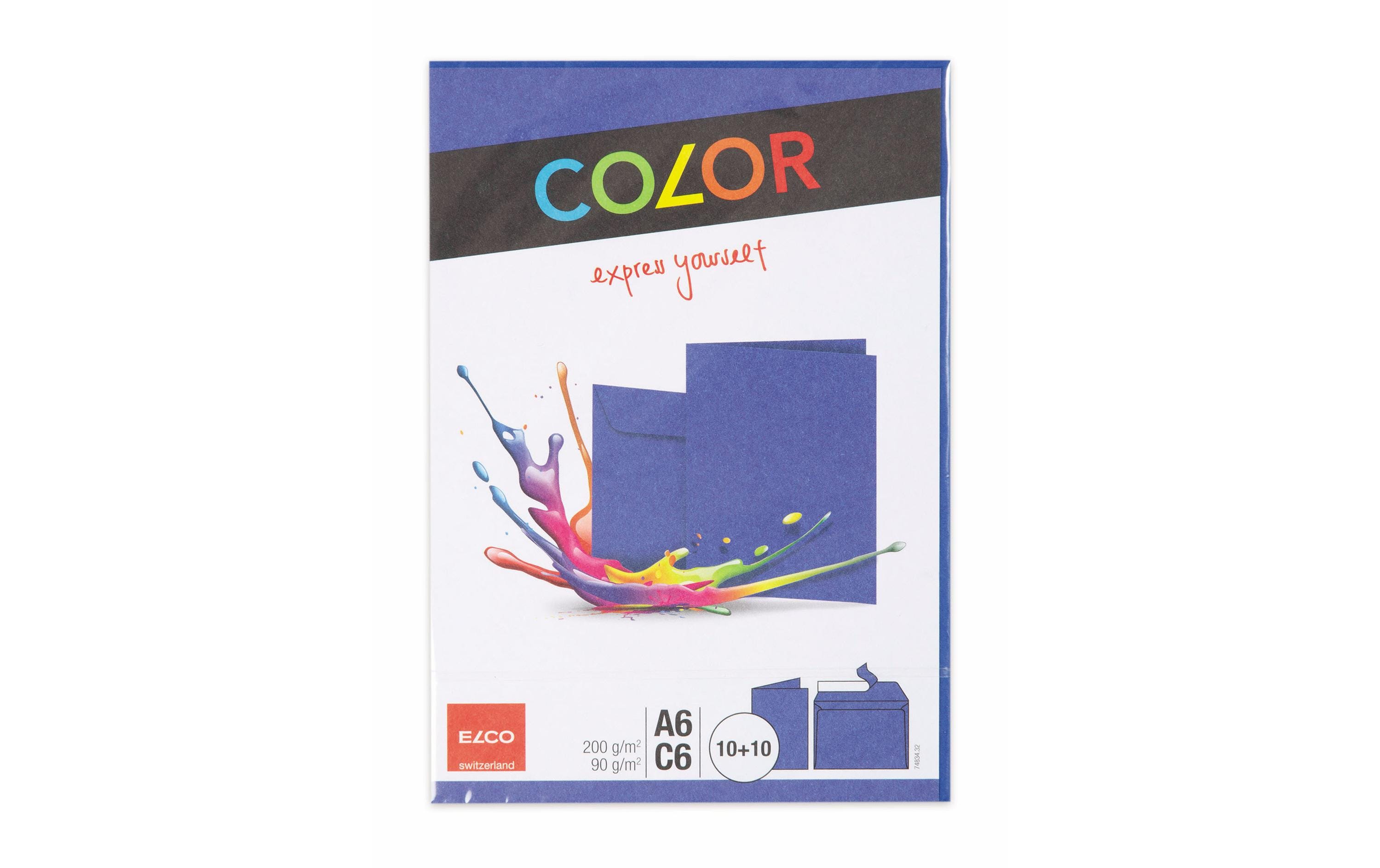ELCO, Doppelkarte mit Couvert Color A6/C6 B