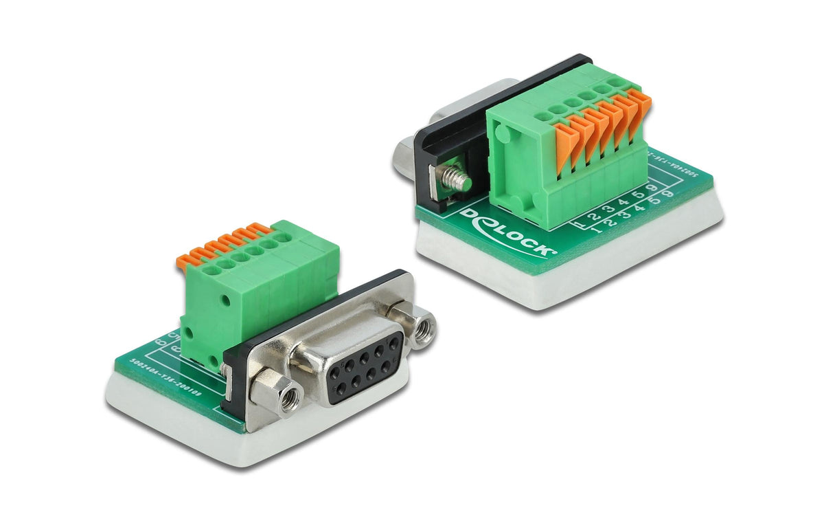 Delock Terminalblock RS232 DB9 Buchse