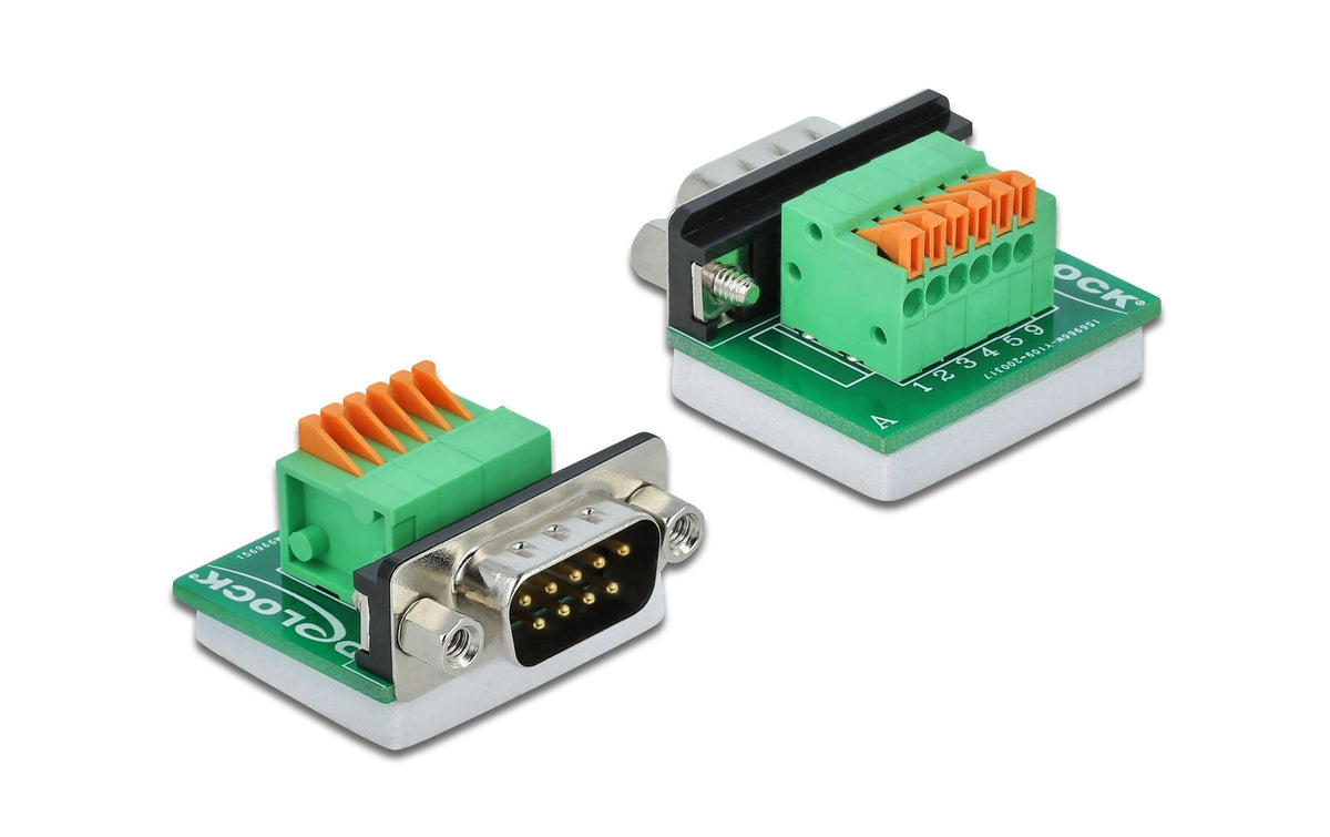 Delock Terminalblock RS232 DB9 Stecker