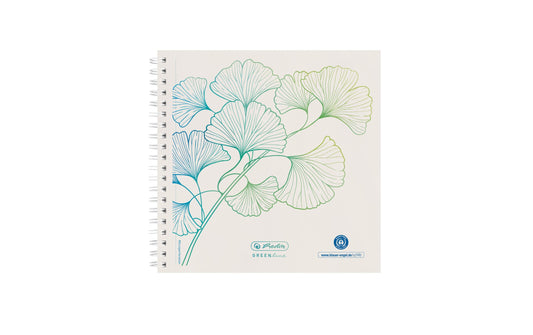 Herlitz Spiralblock 14.8x14.8cm GREENline