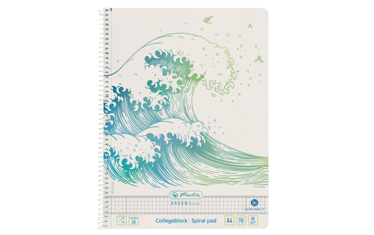 Herlitz Spiralblock A4 GREENline