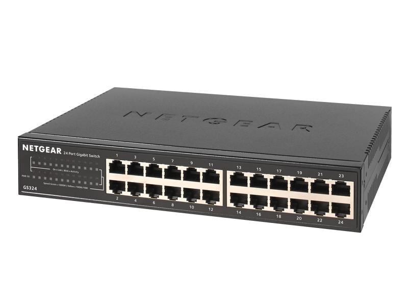 Netgear | GS324 V2: 24 Port Switch | 24-Port Gigabit Switch, lüfterlos