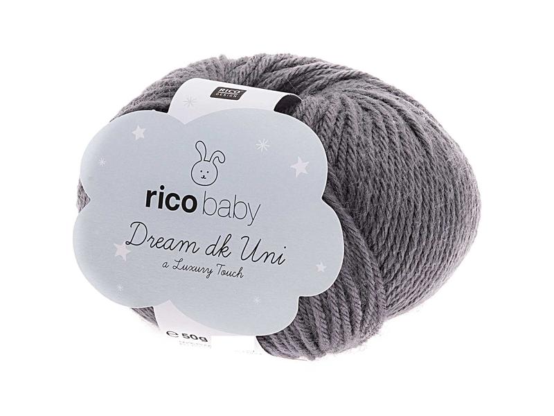 Rico Design | RICO Baby Dream Uni DK, anthrazit | 50 g, 115m, 50 % PA, 50 % PAN