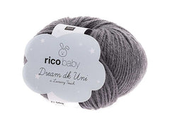 Rico Design | RICO Baby Dream Uni DK, anthrazit | 50 g, 115m, 50 % PA, 50 % PAN