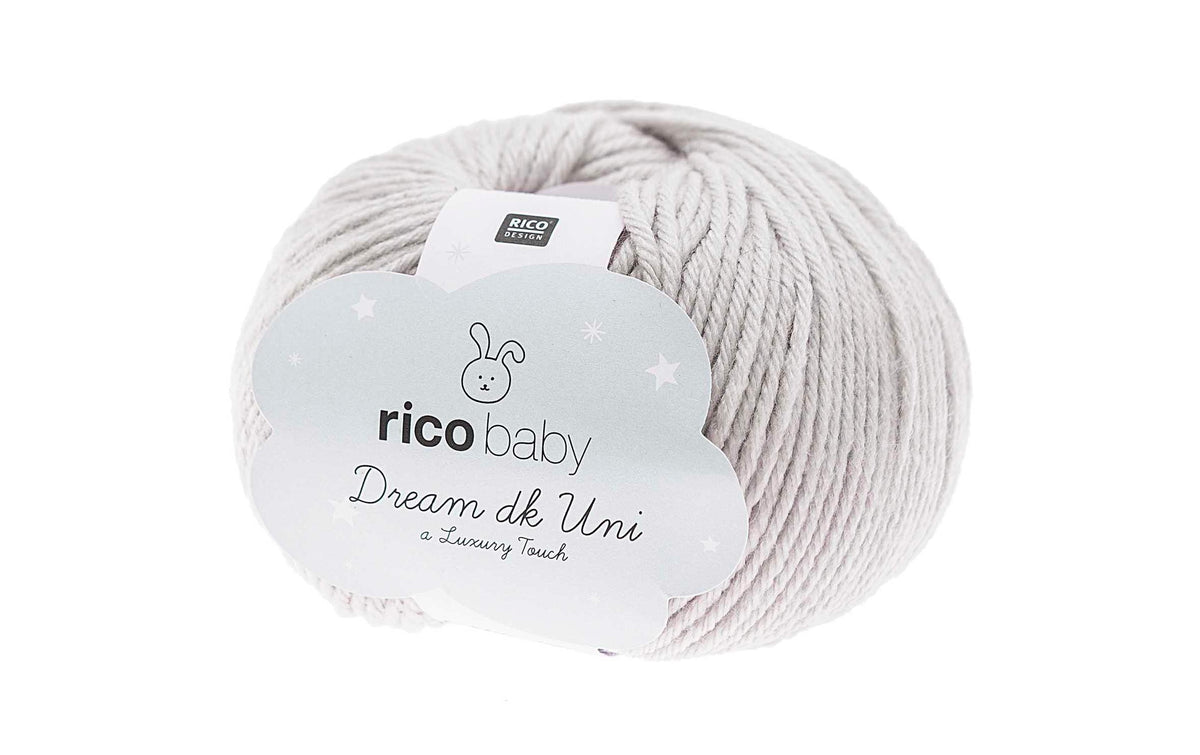RICO Baby Dream Uni DK, grau