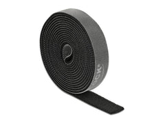 Delock | Klettband, 2mx15mm | Auf Rolle Schwarz