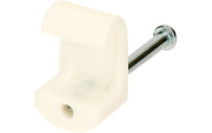 Nagelbride für Flachkabel 7-10mm, weiss