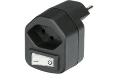 Abzweigstecker 1xT13, mit Schalter