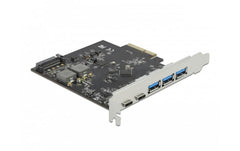 Delock PCIe 2x USB-Typ-C, 3x USB-A