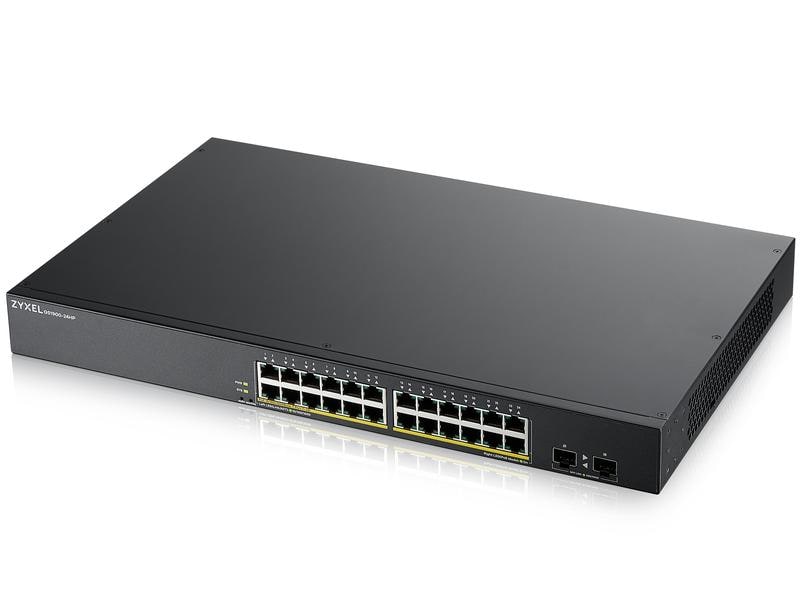 Zyxel | GS1900-24HP, 24Port-Switch V2, GB | PoE, Rack 19, Web-managed, internes NT