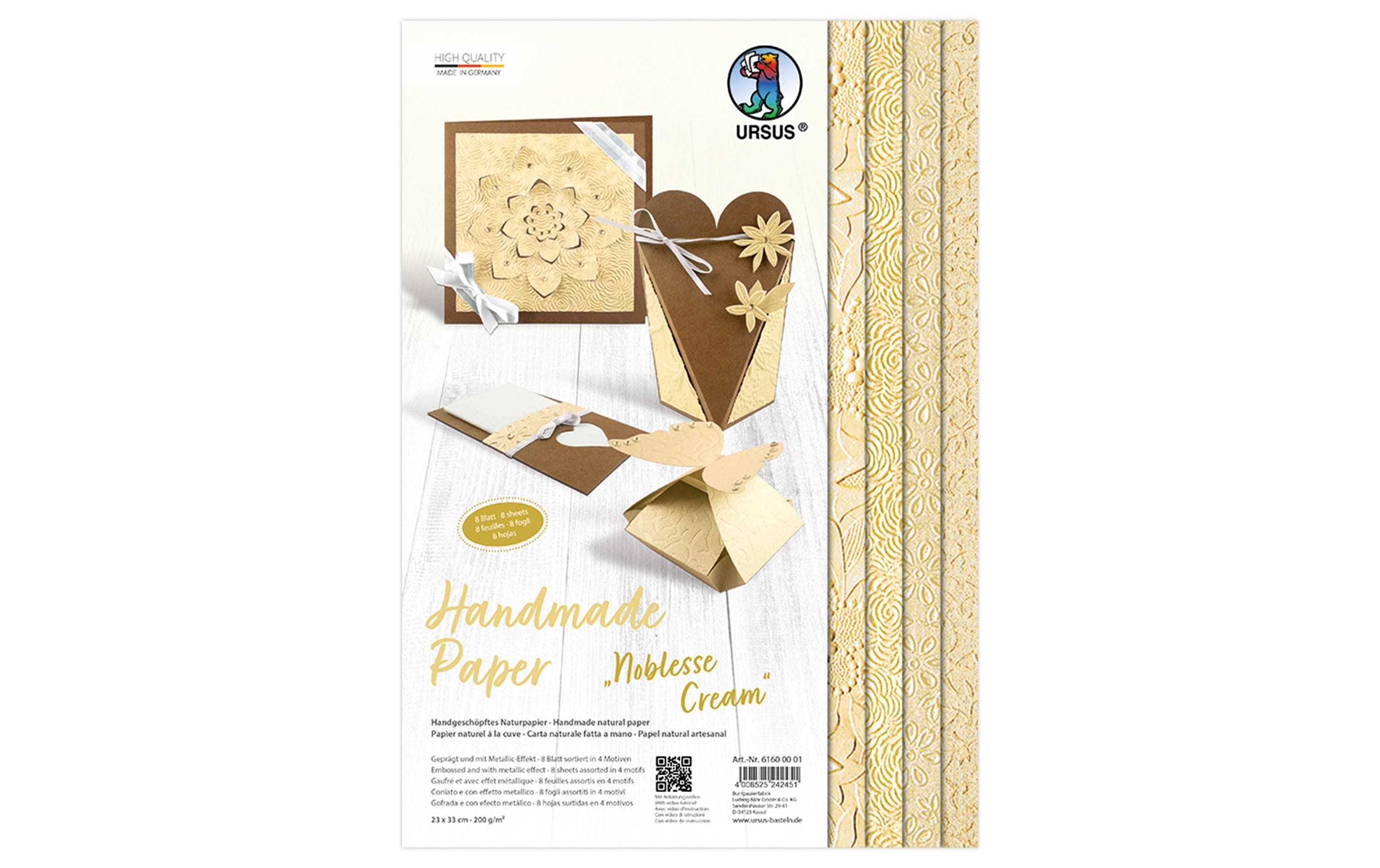 URSUS Bastelpapier Handmade Noblesse Creme