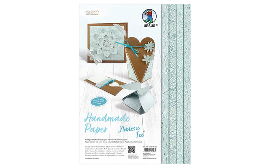 URSUS Bastelpapier Handmade Noblesse Ice