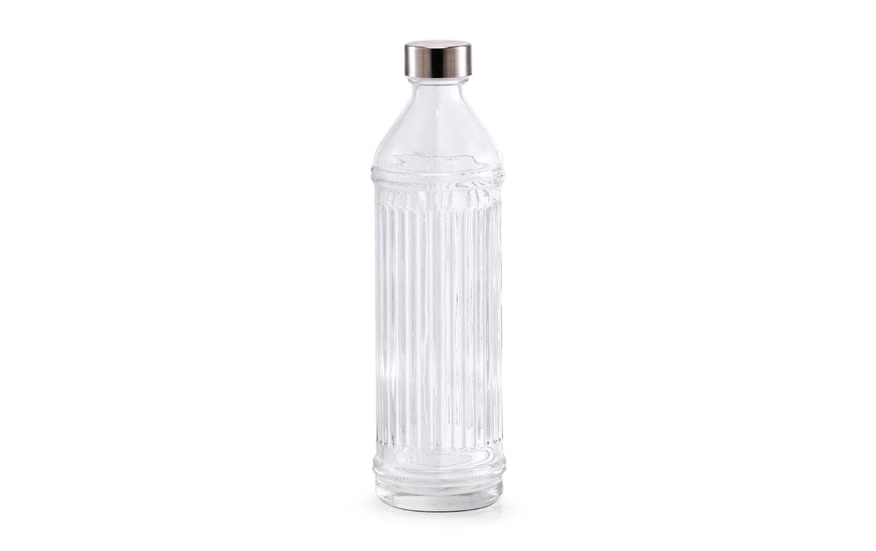 Zeller Present Glaskaraffe mit Inoxdeckel