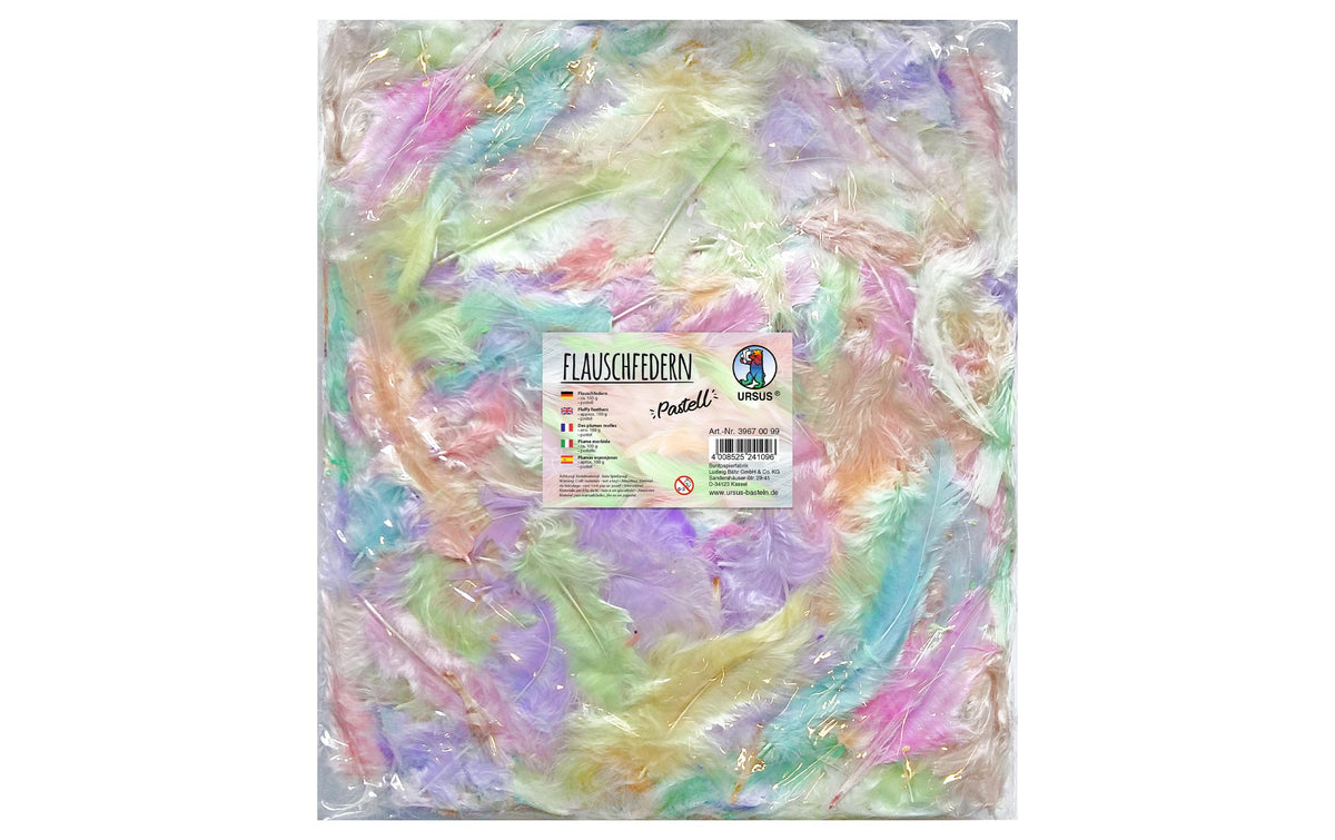 URSUS, Federn 100g, Mehrfarbig