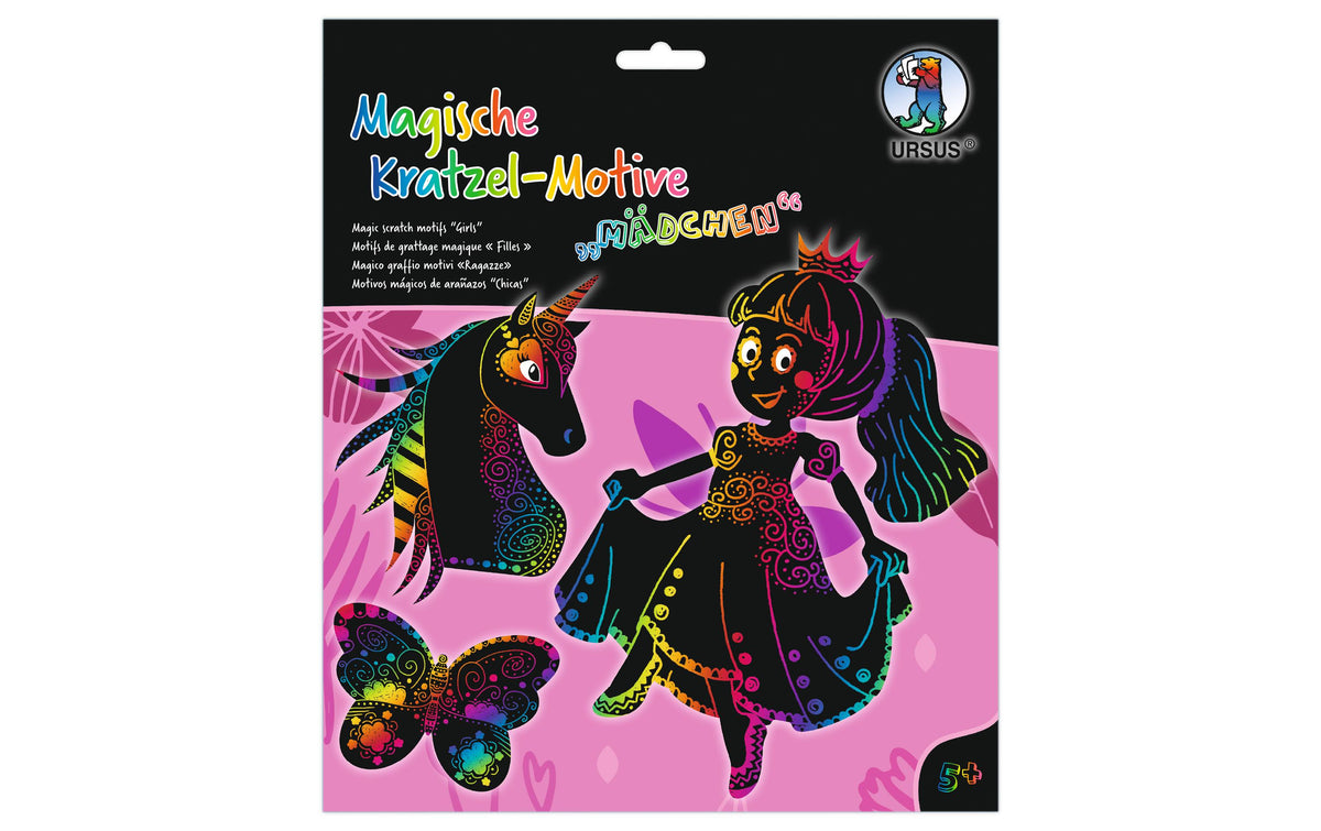 URSUS Bastelset Kratzbilder Girls