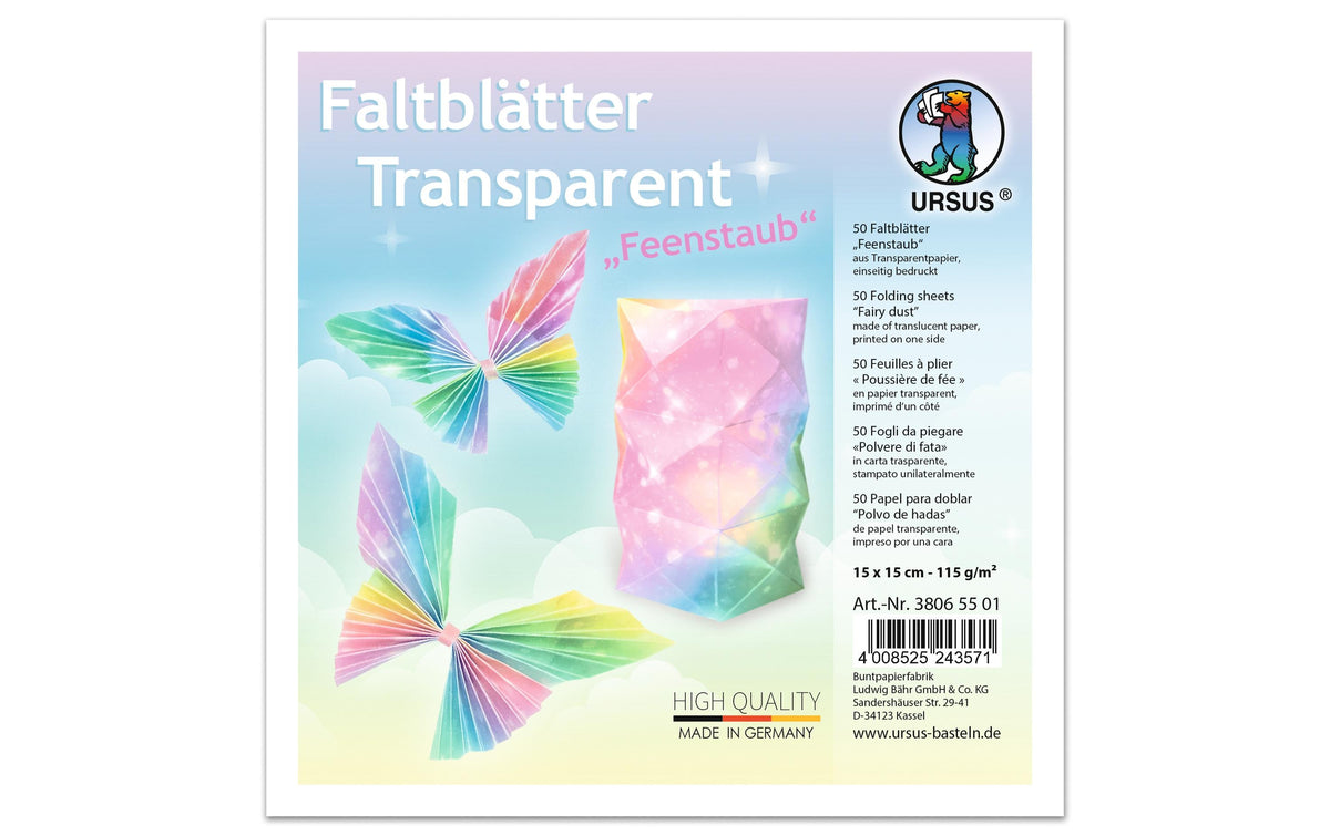 URSUS Faltblätter Transp.Feenstaub