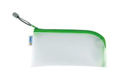 HERMA | Etui Mesh Bag | 23 x 11 cm, Grün/Weiss