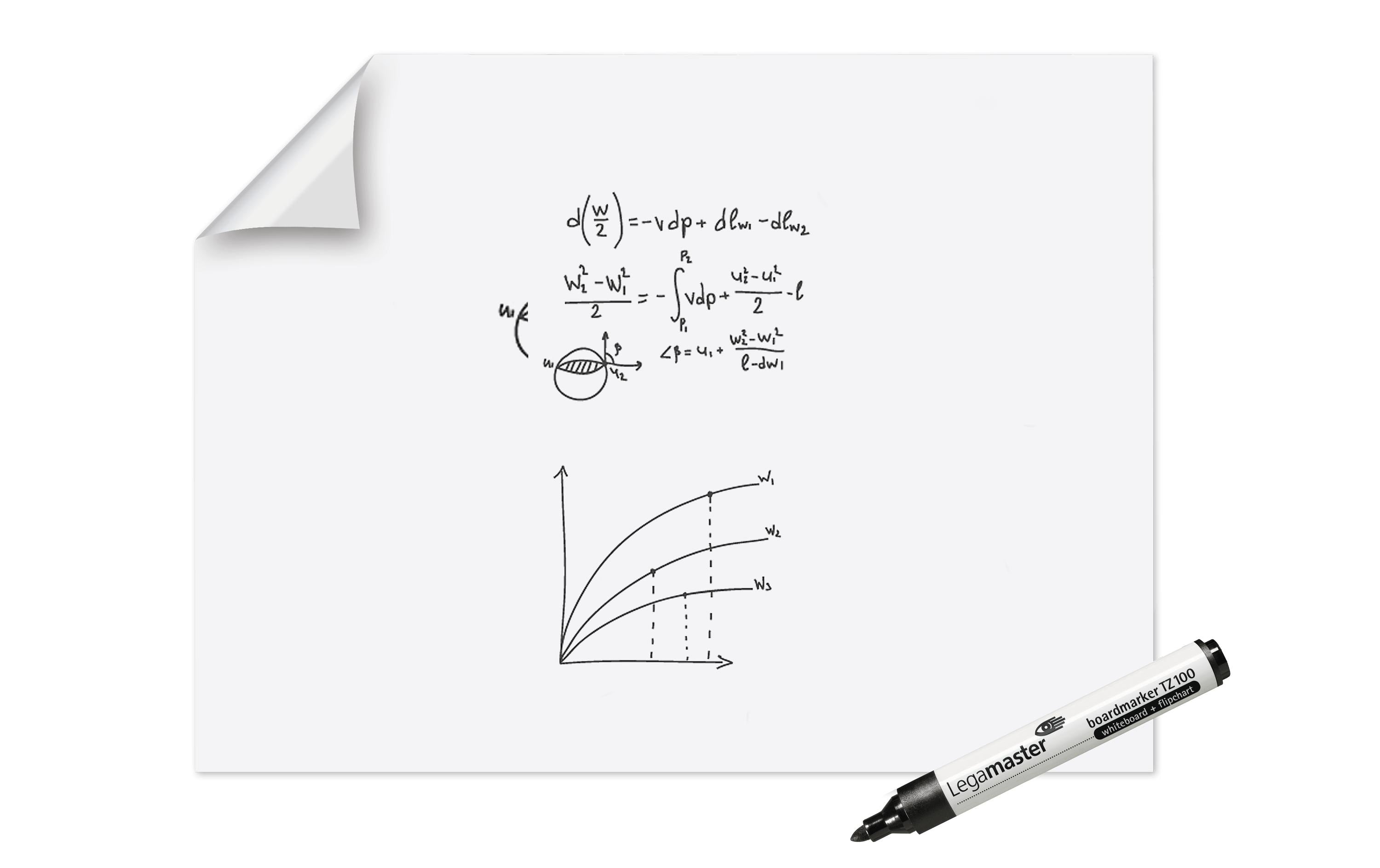 Legamaster MagicChart Whiteboard 90x120cm