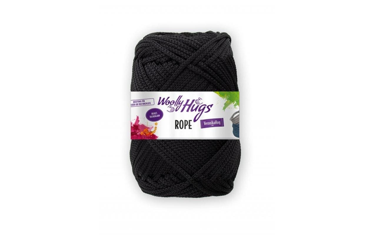 Wolly Hugs Rope Garn schwarz