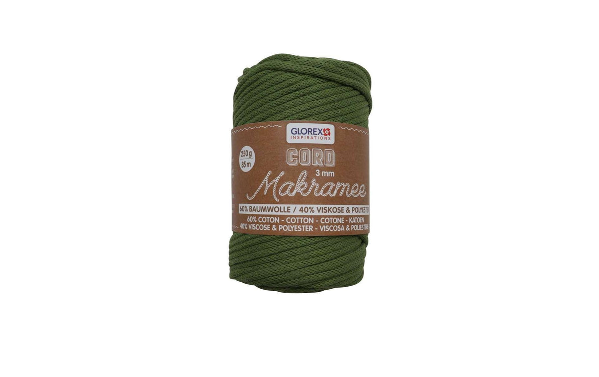 Glorex Textilgarn Makramee Cord gewebt