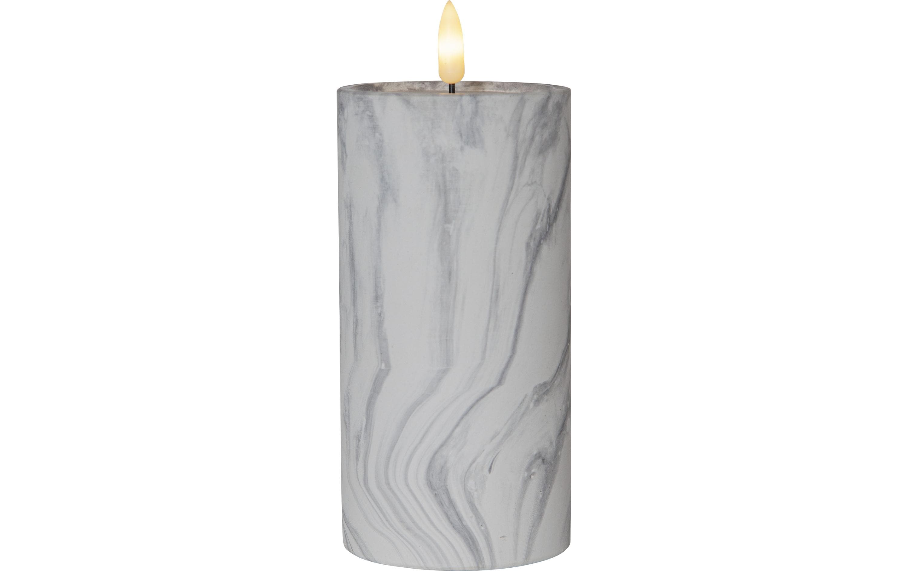 Star Trading, LED-Kerze Pillar Flamme Marbl