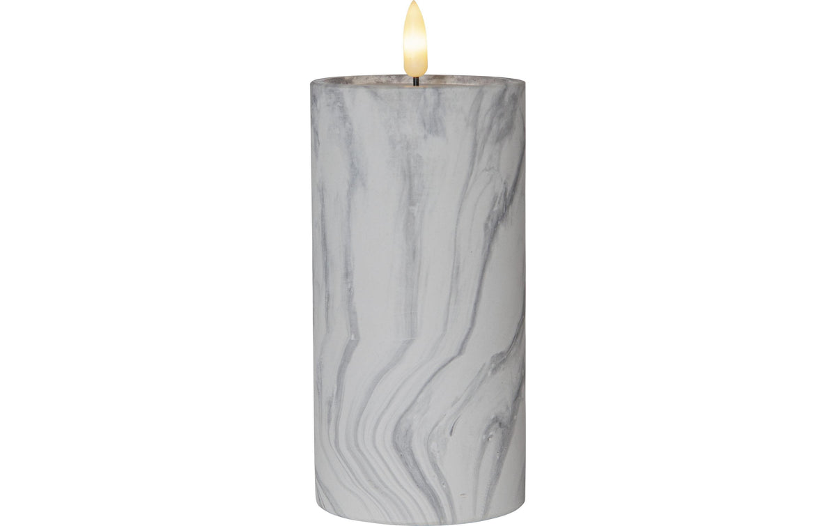 Star Trading, LED-Kerze Pillar Flamme Marbl