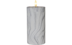 Star Trading, LED-Kerze Pillar Flamme Marbl